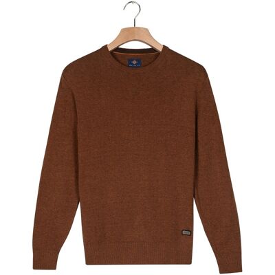 Baileys Trui Crew Neck Allover Fine Two-Tone Texture Copper / male Baileys Trui Crew Neck Allover Fine Two-Tone Texture Copper / male