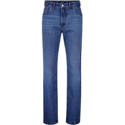 Gardeur Jeans Reza Blue Roots Authentic Denim Look Structure Comfort Stretch Stone Blue Used / male Gardeur Jeans Reza Blue Roots Authentic Denim Look Structure Comfort Stretch Stone Blue Used / male