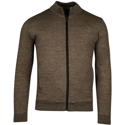 Baileys Vest Cardigan Zip Lined Allover 2 Color Knit Bruin / male Baileys Vest Cardigan Zip Lined Allover 2 Color Knit Bruin / male