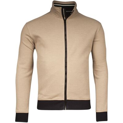 Baileys Vest Sweat Cardigan Zip Two-Tone Oxford Doubleface Jacquard Interlock Deep Sand / male Baileys Vest Sweat Cardigan Zip Two-Tone Oxford Doubleface Jacquard Interlock Deep Sand / male