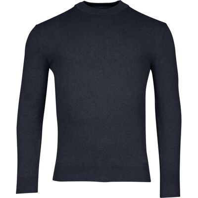 Baileys Trui Pima Cotton Uni Color Turtleneck Single Knit Deep Denim Blue / male Baileys Trui Pima Cotton Uni Color Turtleneck Single Knit Deep Denim Blue / male