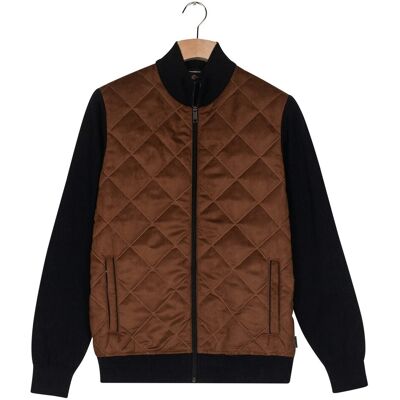 Baileys Vest Fullzip Front Suedine Diamond Stitch Slightly Padded And Quilted Navy / male Baileys Vest Fullzip Front Suedine Diamond Stitch Slightly Padded And Quilted Navy / male