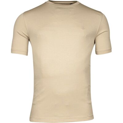 Baileys T-Shirt Crew Neck Two-Tone Interlock Beige / male Baileys T-Shirt Crew Neck Two-Tone Interlock Beige / male
