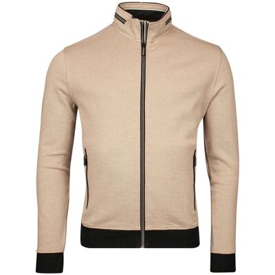 Baileys Vest Sweat Cardigan Zip Two-Tone Oxford Doubleface Jacquard Interlock Deep Sand / male Baileys Vest Sweat Cardigan Zip Two-Tone Oxford Doubleface Jacquard Interlock Deep Sand / male