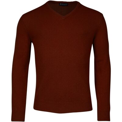 Baileys Trui Two Ply Scottish Lambswool V-Neck Pullover Single Knit Deep Red / male Baileys Trui Two Ply Scottish Lambswool V-Neck Pullover Single Knit Deep Red / male