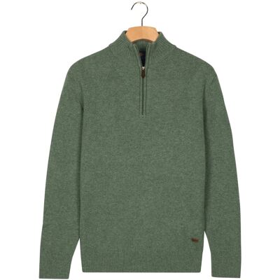 Baileys Trui Lambswool Half Zip Argyle Jacquard Knit Dark Forest / male Baileys Trui Lambswool Half Zip Argyle Jacquard Knit Dark Forest / male
