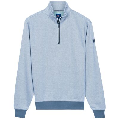 Baileys Trui Yarn Dyed Jacquard Interlock Sweat Riviera Blue / male Baileys Trui Yarn Dyed Jacquard Interlock Sweat Riviera Blue / male