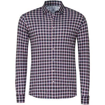 Desoto Overhemd Casual Kent Multi Check Bordeaux / male Desoto Overhemd Casual Kent Multi Check Bordeaux / male