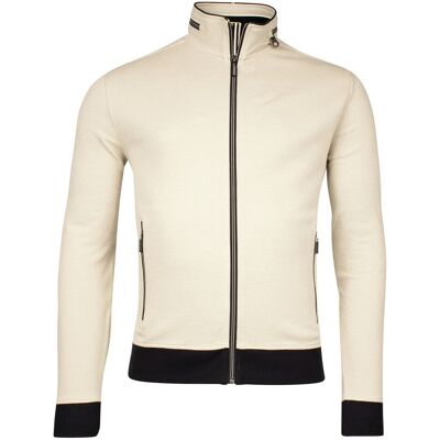 Baileys Vest Sweat Cardigan Zip Two-Tone Oxford Doubleface Jacquard Interlock Beige / male Baileys Vest Sweat Cardigan Zip Two-Tone Oxford Doubleface Jacquard Interlock Beige / male