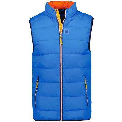 Ragman Body-Warmer Padded Vest Stand Up Zip Collar Side Pockets Azur / male Ragman Body-Warmer Padded Vest Stand Up Zip Collar Side Pockets Azur / male