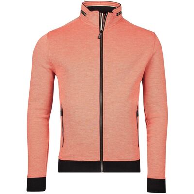 Baileys Vest Sweat Cardigan Zip Two-Tone Oxford Doubleface Jacquard Interlock Coral / male Baileys Vest Sweat Cardigan Zip Two-Tone Oxford Doubleface Jacquard Interlock Coral / male