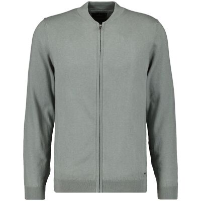 Ragman Vest Solid Color Zip Cardigan College Collar Cotton Cashmere Steengrijs / male Ragman Vest Solid Color Zip Cardigan College Collar Cotton Cashmere Steengrijs / male