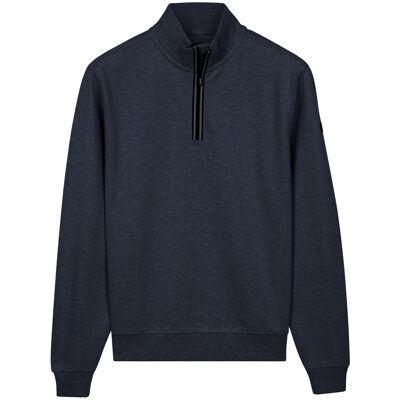 Baileys Trui Sweatshirt Half Zip Subtle Faux-Uni Navy / male Baileys Trui Sweatshirt Half Zip Subtle Faux-Uni Navy / male