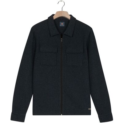 Baileys Vest Sweat Polo Zip Collar Two-Tone Fine Texture Pattern Jacquard Navy / male Baileys Vest Sweat Polo Zip Collar Two-Tone Fine Texture Pattern Jacquard Navy / male