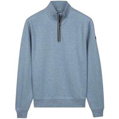 Baileys Trui Sweatshirt Half Zip Subtle Faux-Uni Riviera Blue / male Baileys Trui Sweatshirt Half Zip Subtle Faux-Uni Riviera Blue / male