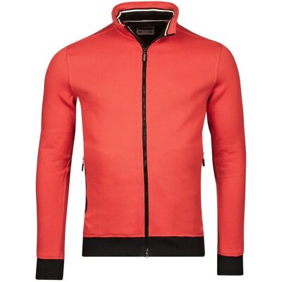 Baileys Vest Sweat Cardigan Zip Two-Tone Oxford Doubleface Jacquard Interlock Coral / male Baileys Vest Sweat Cardigan Zip Two-Tone Oxford Doubleface Jacquard Interlock Coral / male