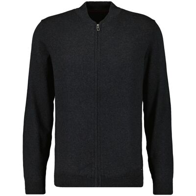 Ragman Vest Solid Color Zip Cardigan College Collar Cotton Cashmere Antraciet / male Ragman Vest Solid Color Zip Cardigan College Collar Cotton Cashmere Antraciet / male