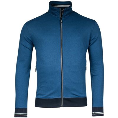 Baileys Vest Sweat Cardigan Zip Allover Pinstripe Interlock Deep Denim Blue / male Baileys Vest Sweat Cardigan Zip Allover Pinstripe Interlock Deep Denim Blue / male