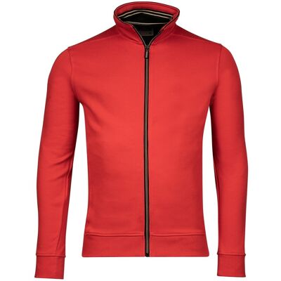 Baileys Vest Sweat Cardigan Zip Subtle Uni Color Honeycomb Texture Coral / male Baileys Vest Sweat Cardigan Zip Subtle Uni Color Honeycomb Texture Coral / male