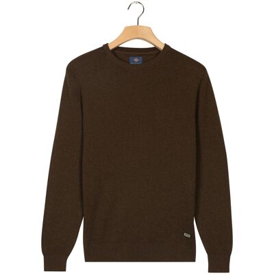 Baileys Trui Crew Neck Allover Fine Two-Tone Texture Dark Brown / male Baileys Trui Crew Neck Allover Fine Two-Tone Texture Dark Brown / male