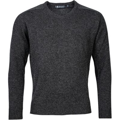 Baileys Trui Two Ply Scottish Lambswool V-Neck Pullover Single Knit Anthracite / male Baileys Trui Two Ply Scottish Lambswool V-Neck Pullover Single Knit Anthracite / male