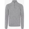 Brax Trui Steffen Zip Wool Blend Platinum / male