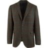 EDUARD DRESSLER Colbert Sean Shaped Fit Tweed Check Donker Groen / male