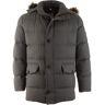 Pierre Cardin Jack Flannel Real Down Parka Midden Grijs / male