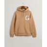 Gant Trui G Graphic Hoodie Kangaroo Pocket Warm Khaki / male