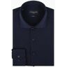 Cavallaro Napoli Overhemd Uni Pique Comfortable Stretch Donker Blauw / male