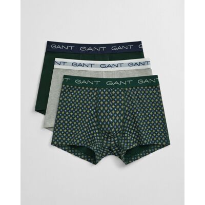 Gant Ondermode Geometric Pattern Trunk 3Pack Tartan Green / male Gant Ondermode Geometric Pattern Trunk 3Pack Tartan Green / male