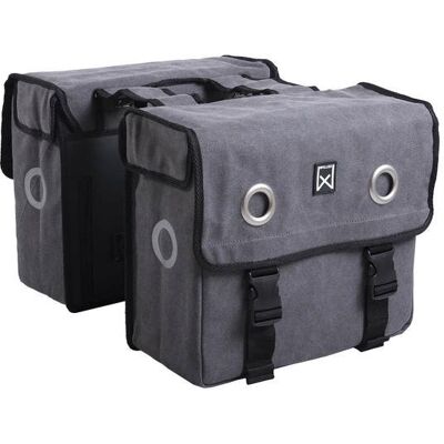 Willex Dubbele fietstas Canvas Tas 40L Grijs Willex Dubbele fietstas Canvas Tas 40L Grijs