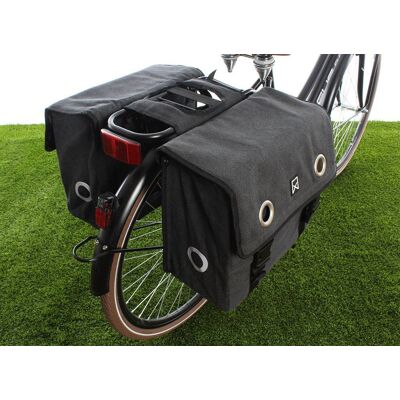 Willex Dubbele fietstas Canvas Tas 40L Zwart Willex Dubbele fietstas Canvas Tas 40L Zwart