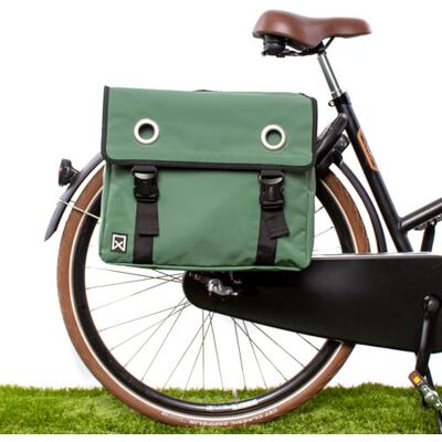 Willex Dubbele fietstas Bisonyl 52L Groen Willex Dubbele fietstas Bisonyl 52L Groen