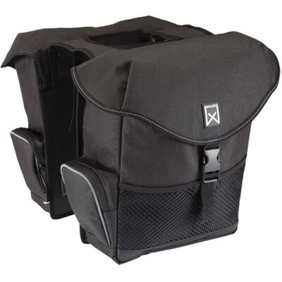 Willex Dubbele fietstas Bagagetas 24L Zwart Willex Dubbele fietstas Bagagetas 24L Zwart