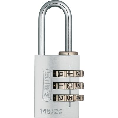 ABUS Cijferhangslot 145/20 Zilver ABUS Cijferhangslot 145/20 Zilver