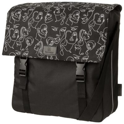FastRider Enkele fietstas Shopper Livia Trend Zwart 17L FastRider Enkele fietstas Shopper Livia Trend Zwart 17L