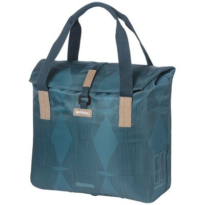 Basil Enkele fietstas Elegance Shopper 20-26L Estate Blue Basil Enkele fietstas Elegance Shopper 20-26L Estate Blue