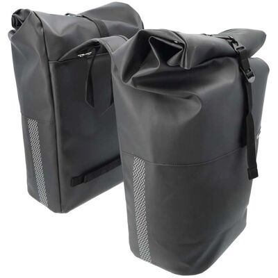 New Looxs Dubbele fietstas Nyborg 34L Black New Looxs Dubbele fietstas Nyborg 34L Black