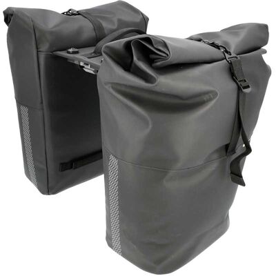 New Looxs Dubbele fietstas Nyborg MIK 34L Black New Looxs Dubbele fietstas Nyborg MIK 34L Black