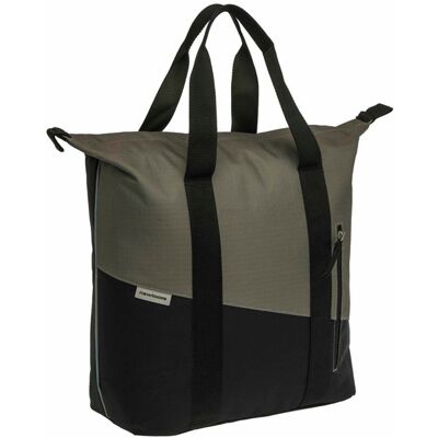New Looxs Enkele fietstas Shopper Oslo Kota 24L Zwart/groen New Looxs Enkele fietstas Shopper Oslo Kota 24L Zwart/groen