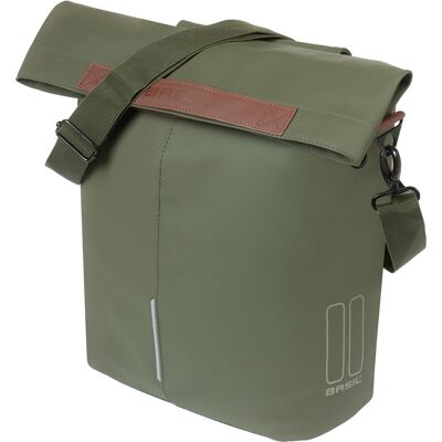 Basil Enkele fietstas City Shopper MIK Hooks 16L Moss Green Basil Enkele fietstas City Shopper MIK Hooks 16L Moss Green