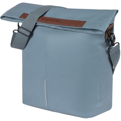 Basil Enkele fietstas City Shopper MIK Hooks 16L Graphite Blue Basil Enkele fietstas City Shopper MIK Hooks 16L Graphite Blue