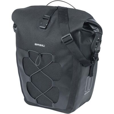 Basil Enkele Fietstas Navigator Waterproof L MIK Hooks 22L Zwart Basil Enkele Fietstas Navigator Waterproof L MIK Hooks 22L Zwart