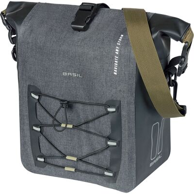 Basil Enkele Fietstas Navigator Storm MIK Hooks M 12-15L Zwart Basil Enkele Fietstas Navigator Storm MIK Hooks M 12-15L Zwart