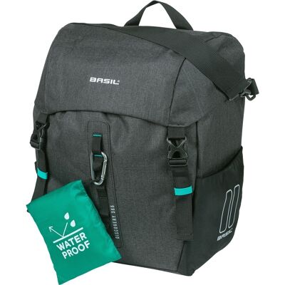 Basil Enkele fietstas Discovery 365D L MIK Hooks 20L Zwart Melee Basil Enkele fietstas Discovery 365D L MIK Hooks 20L Zwart Melee