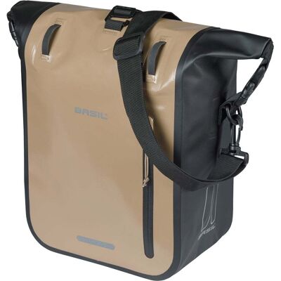 Basil Enkele Fietstas Rivo Tarpaulin M MIK Hooks 12-15L Zand/Zwart Basil Enkele Fietstas Rivo Tarpaulin M MIK Hooks 12-15L Zand/Zwart