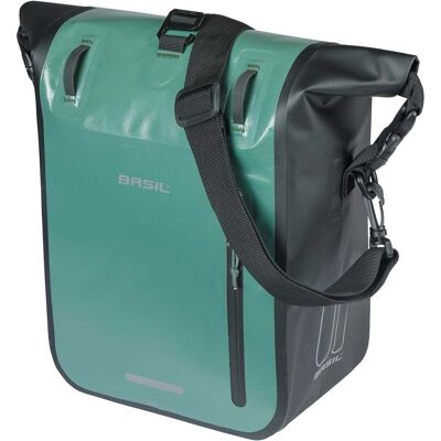 Basil Enkele Fietstas Rivo Tarpaulin M MIK Hooks 12-15L Zilvergroen/Zwart Basil Enkele Fietstas Rivo Tarpaulin M MIK Hooks 12-15L Zilvergroen/Zwart