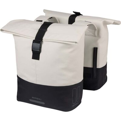 Basil Dubbele Fietstas Cove 28-32L Wit/Zwart Basil Dubbele Fietstas Cove 28-32L Wit/Zwart
