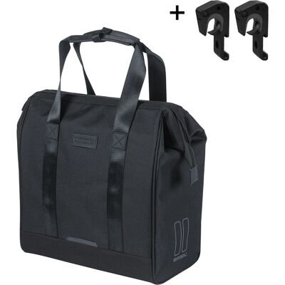 Basil Grand Fietsshopper MIK Hooks 23L Zwart Basil Grand Fietsshopper MIK Hooks 23L Zwart